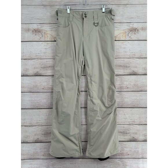 Planet Earth Adjustable Snowboard Ski Pants Men's Size Medium Beige/Tan - Picture 1 of 14